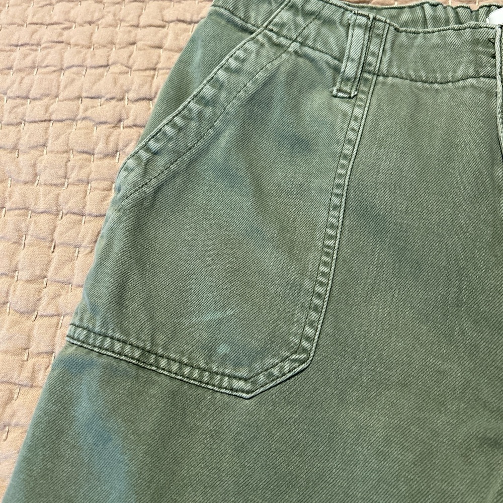 VERVET By FLYING MONKEY Barrel Style Sage Green Joggers - Picture 9 of 9